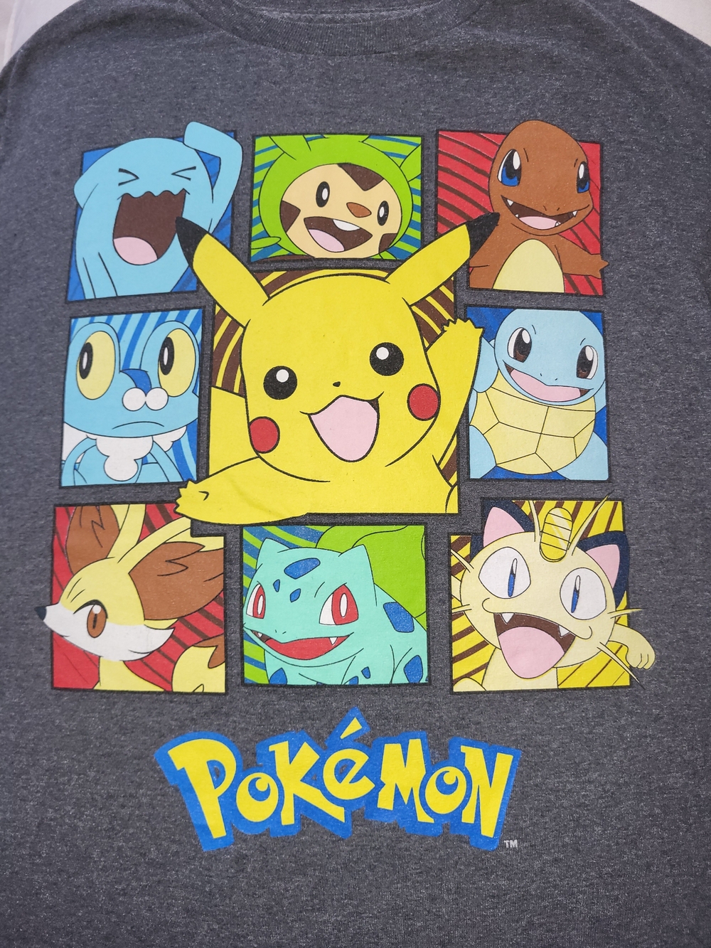 Pokémon Kids' Gray Pikachu Graphic Tee